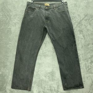 Vintage Rocawear Jeans Men 40 Black Wide Leg Baggy Hip-Hop Grunge Measures 40x30